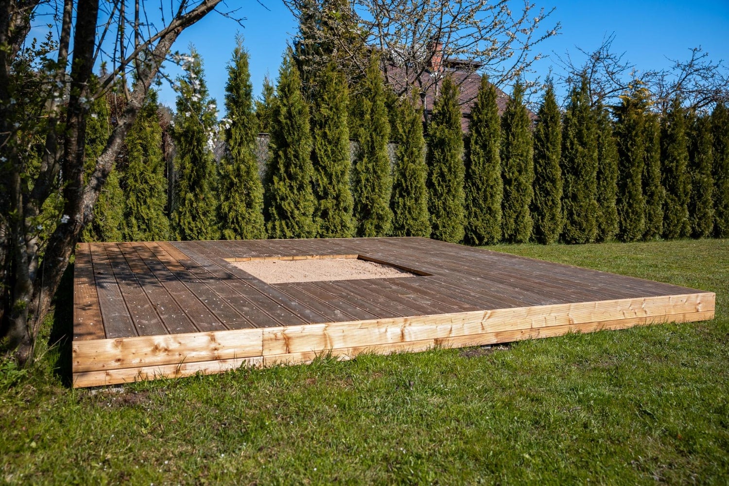 Fundament altany ogrodowej