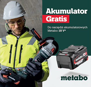 Skorzystaj z wyjątkowej promocji Metabo 18 V — odbierz akumulator gratis!